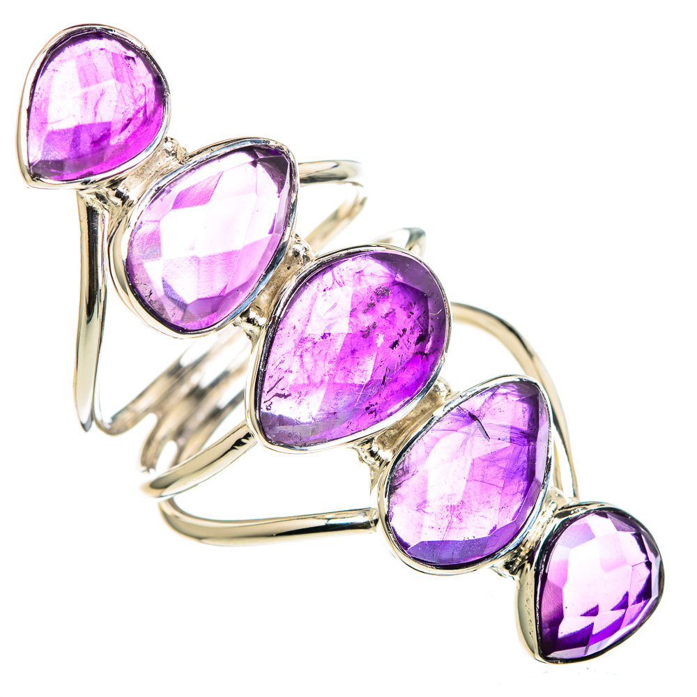 Tanzanite, Rainbow Moonstone Rings handcrafted by Ana Silver Co - RING96409