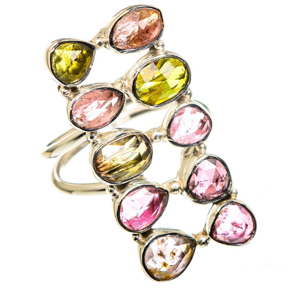Watermelon Tourmaline Rings handcrafted by Ana Silver Co - RING96422
