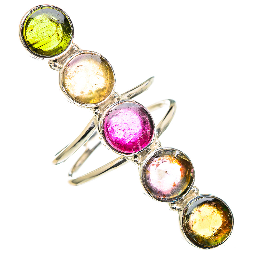 Watermelon Tourmaline Rings handcrafted by Ana Silver Co - RING96423