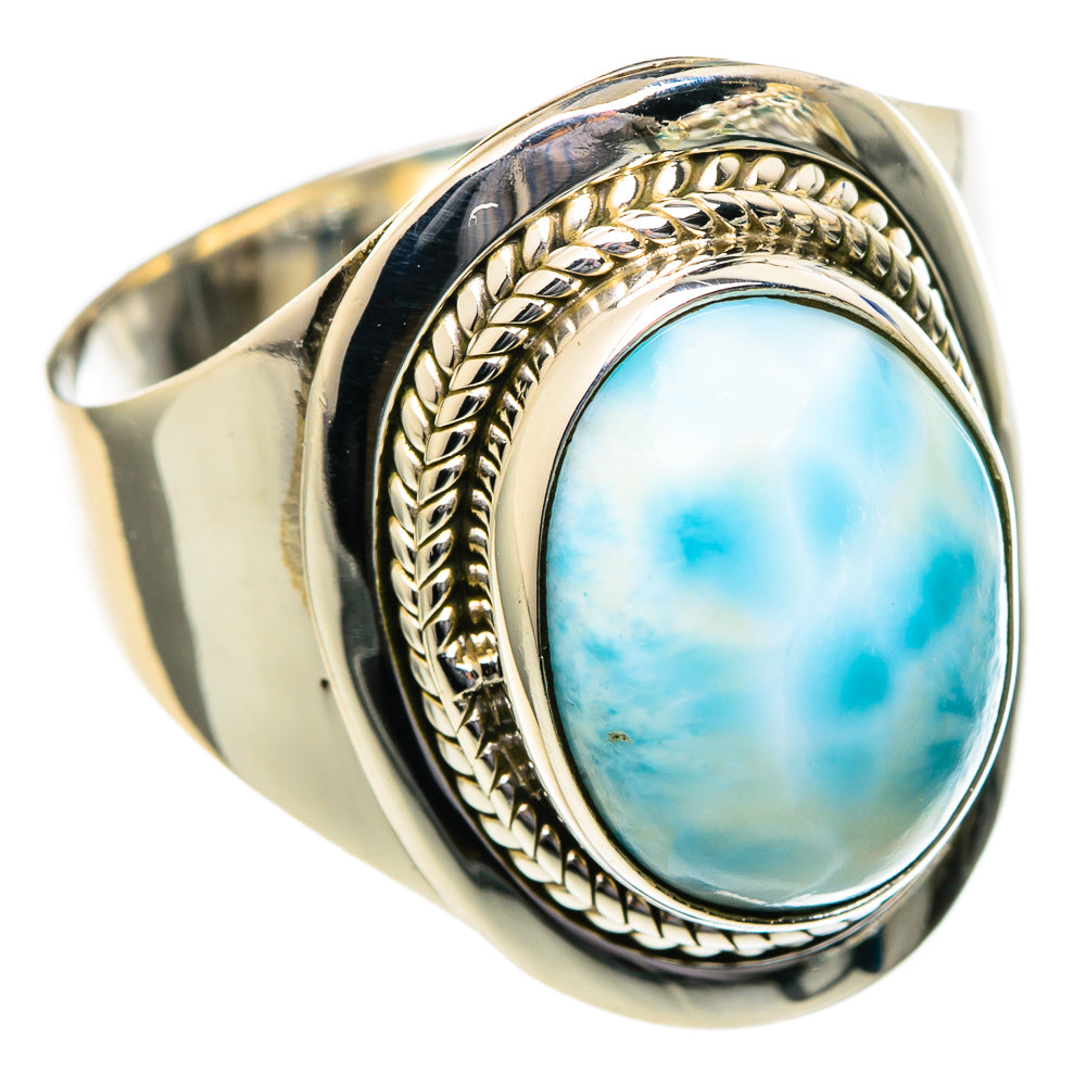 Larimar Rings handcrafted by Ana Silver Co - RING96449