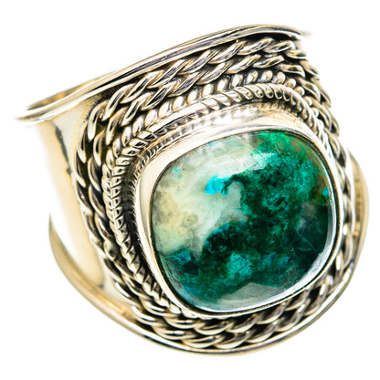 Chrysocolla Rings handcrafted by Ana Silver Co - RING96470