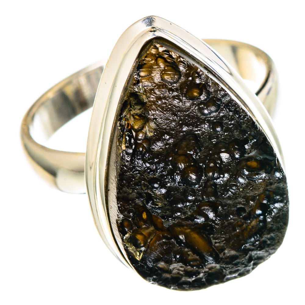 Tektite Rings handcrafted by Ana Silver Co - RING96483 - Photo 2