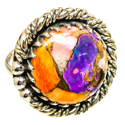 Spiny Oyster Turquoise Rings handcrafted by Ana Silver Co - RING96485