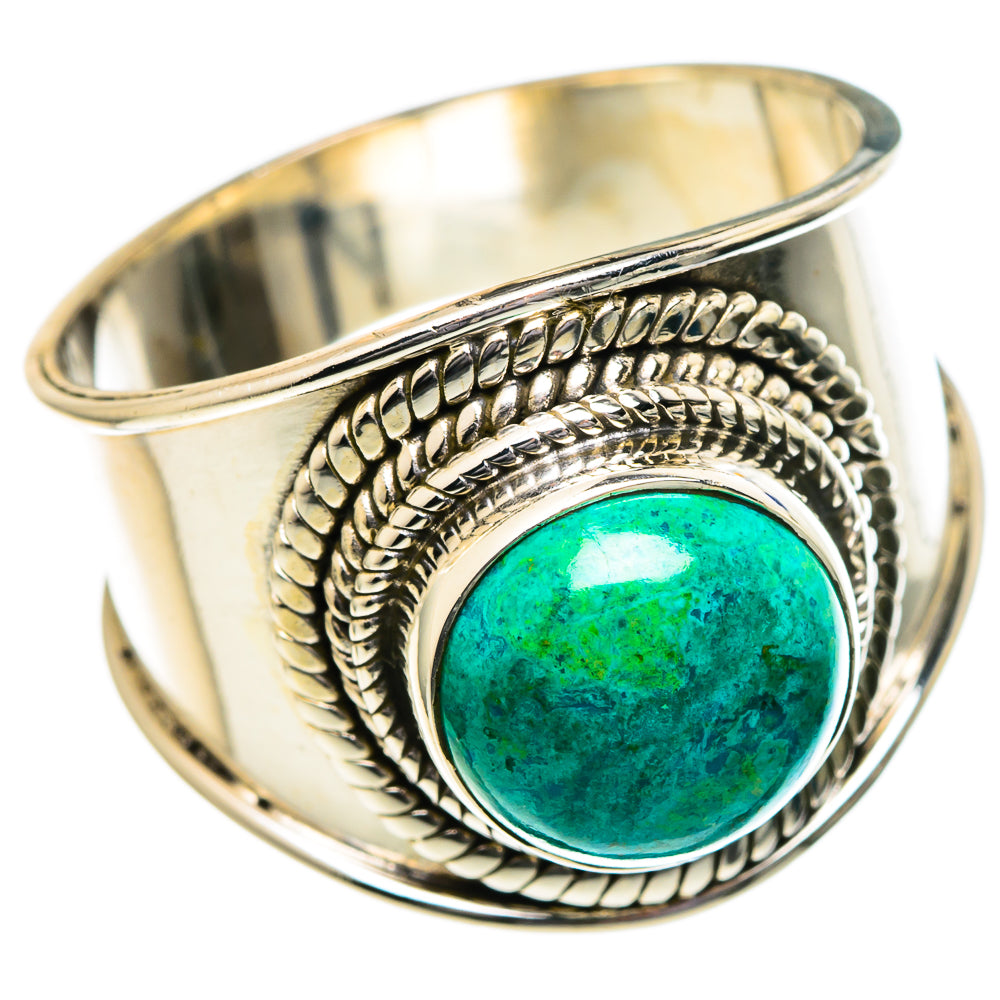 Chrysocolla Rings handcrafted by Ana Silver Co - RING96489