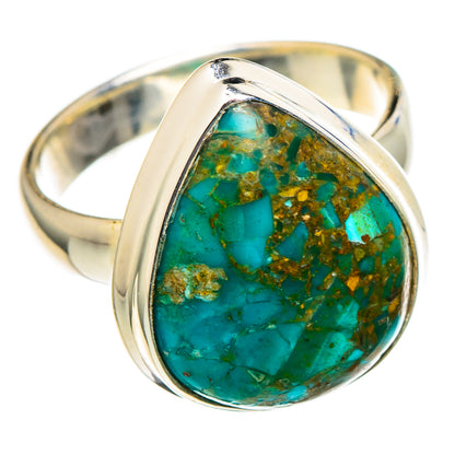 Chrysocolla Rings handcrafted by Ana Silver Co - RING96521