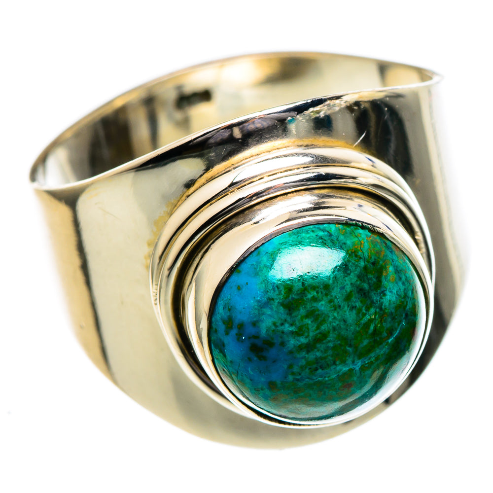 Chrysocolla Rings handcrafted by Ana Silver Co - RING96535
