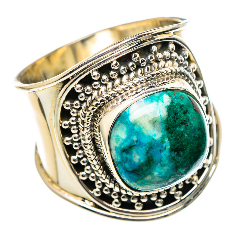 Chrysocolla Rings handcrafted by Ana Silver Co - RING96566