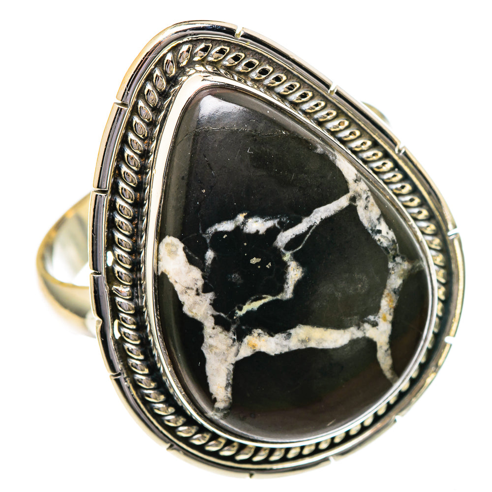 Septarian Geode Rings handcrafted by Ana Silver Co - RING96600 - Photo 2