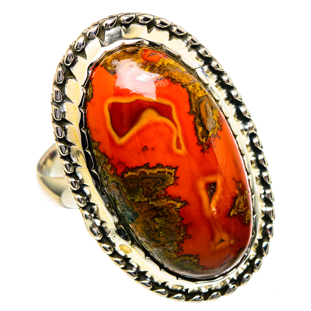 Moroccan Agate Rings handcrafted by Ana Silver Co - RING96624