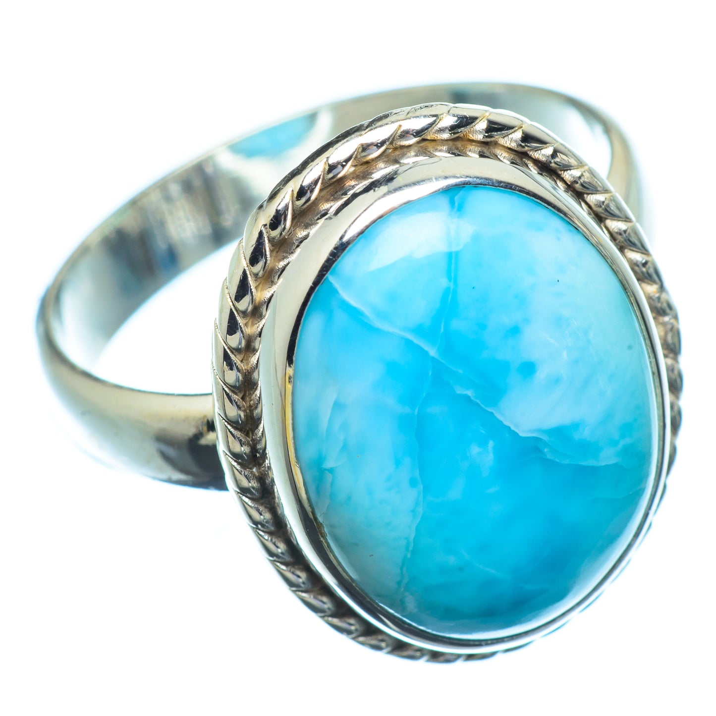 Larimar Rings handcrafted by Ana Silver Co - RING9663