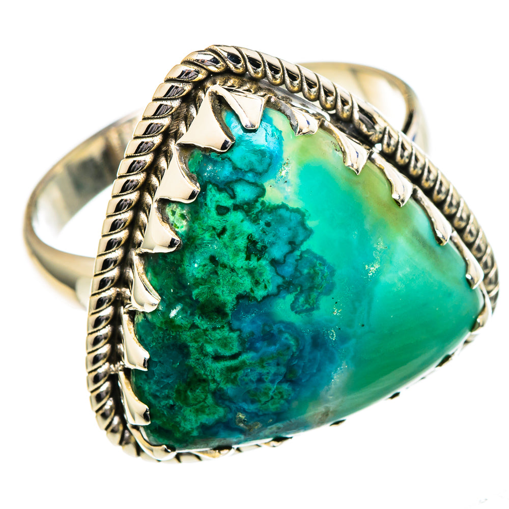 Chrysocolla Rings handcrafted by Ana Silver Co - RING96638