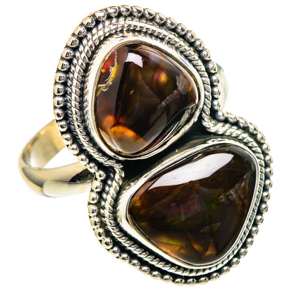 Mexican Fire Agate Rings handcrafted by Ana Silver Co - RING96653