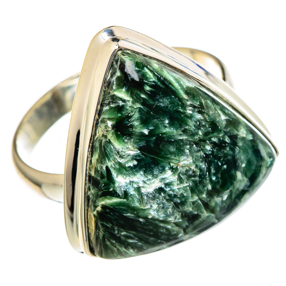 Seraphinite Rings handcrafted by Ana Silver Co - RING96669 - Photo 2