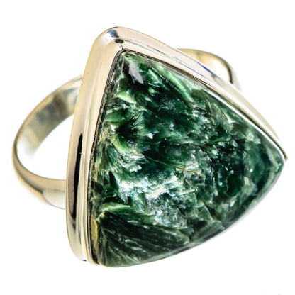 Seraphinite Rings handcrafted by Ana Silver Co - RING96669 - Photo 2