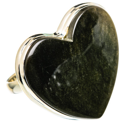 Gold Sheen Obsidian Rings handcrafted by Ana Silver Co - RING96672