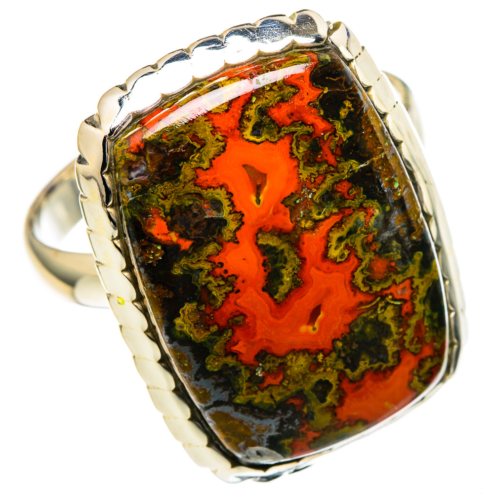 Moroccan Agate Rings handcrafted by Ana Silver Co - RING96695