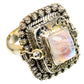 Rainbow Moonstone Rings handcrafted by Ana Silver Co - RING96702
