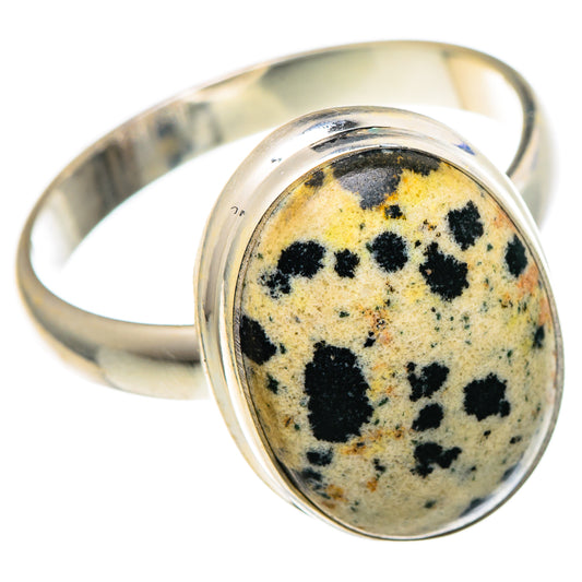 Dalmatian Jasper Rings handcrafted by Ana Silver Co - RING96731 - Photo 2