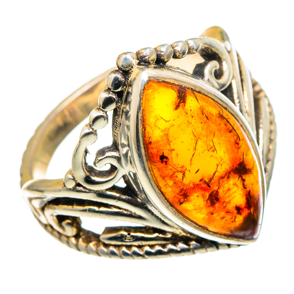 Baltic Amber Rings handcrafted by Ana Silver Co - RING96734