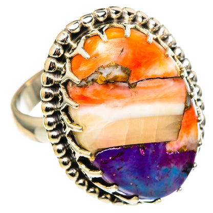 Spiny Oyster Turquoise Rings handcrafted by Ana Silver Co - RING96749