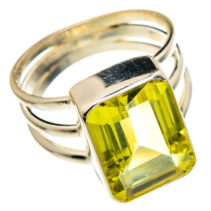 Lemon Quartz Rings handcrafted by Ana Silver Co - RING96751