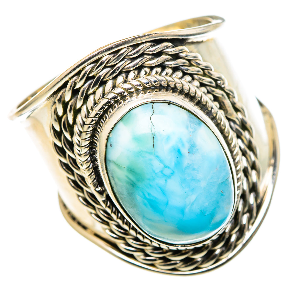 Larimar Rings handcrafted by Ana Silver Co - RING96755