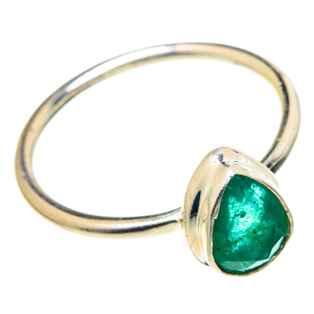 Zambian Emerald Rings handcrafted by Ana Silver Co - RING96757