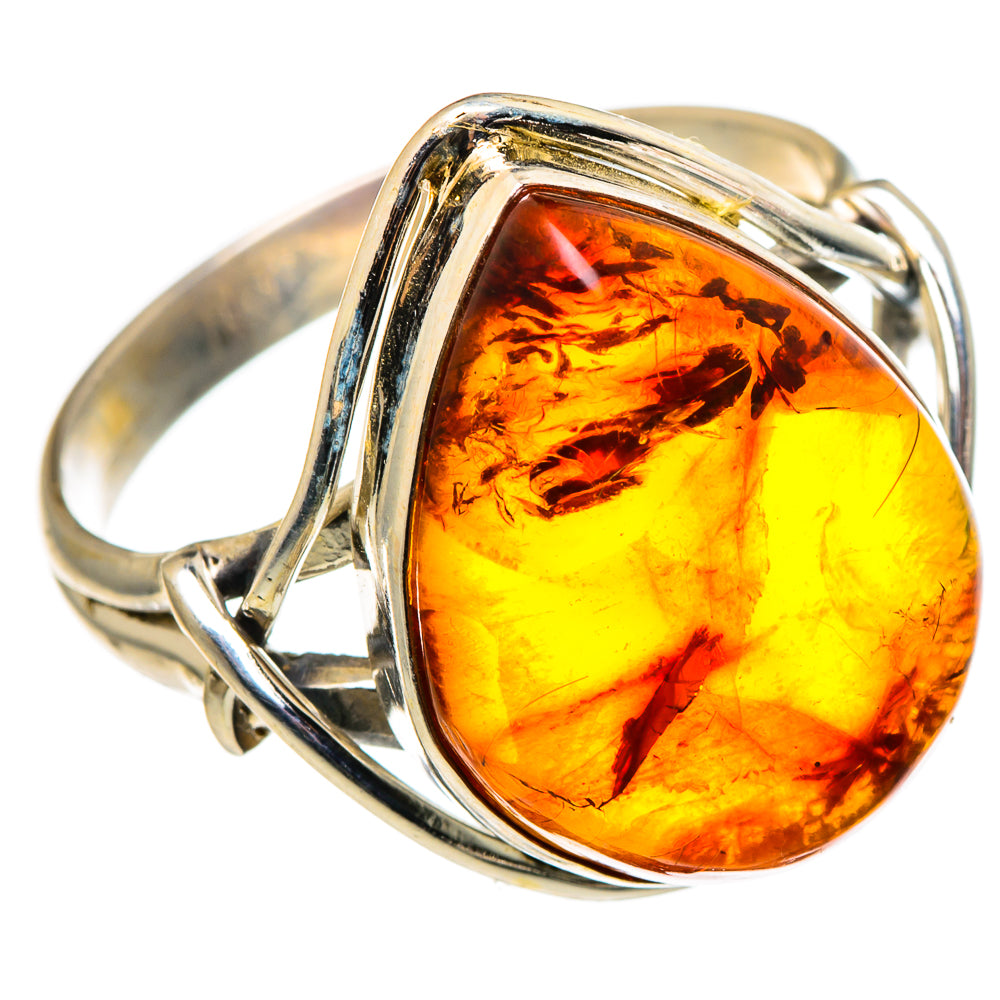 Baltic Amber Rings handcrafted by Ana Silver Co - RING96763