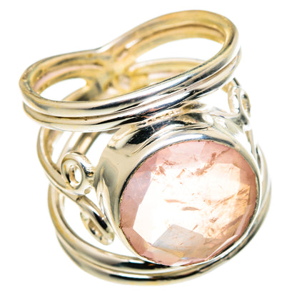 Rose Quartz Rings handcrafted by Ana Silver Co - RING96823