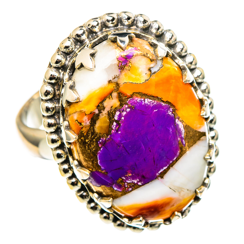 Spiny Oyster Turquoise Rings handcrafted by Ana Silver Co - RING96834