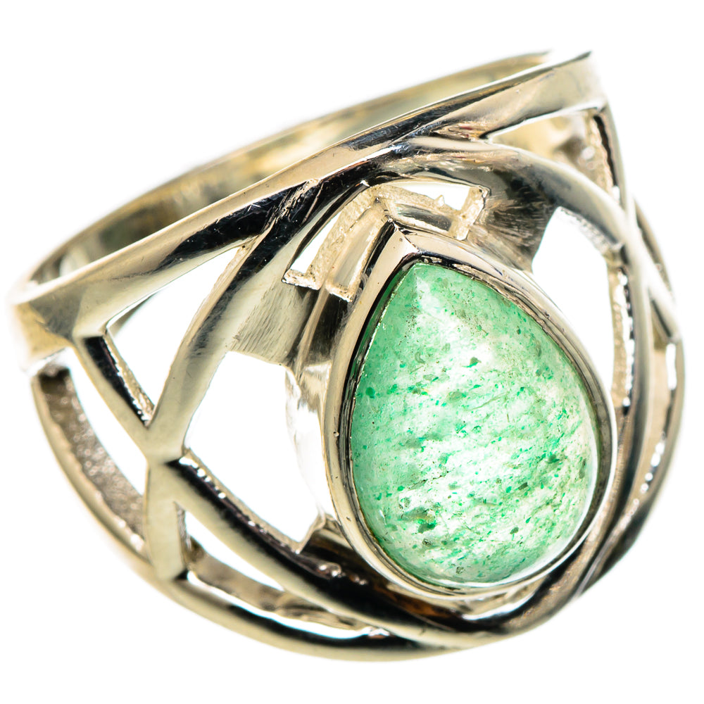 Prehnite Rings handcrafted by Ana Silver Co - RING96843 - Photo 2