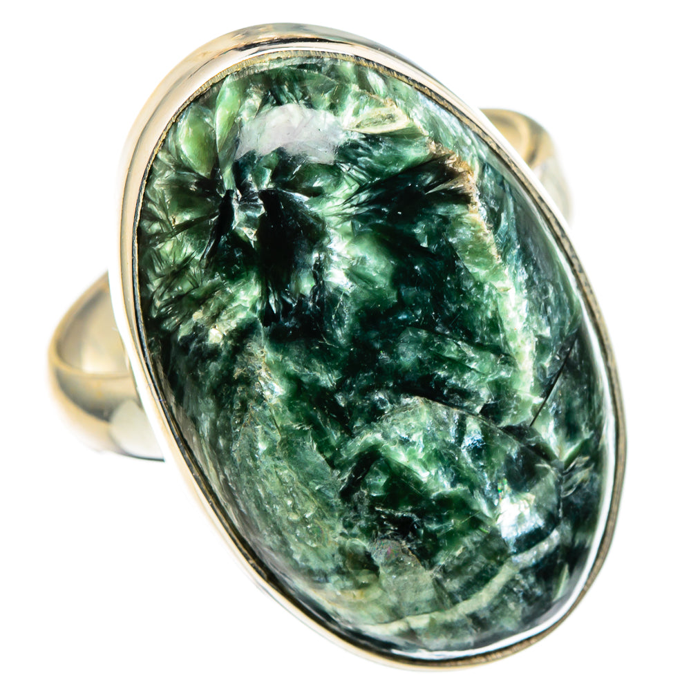 Seraphinite Rings handcrafted by Ana Silver Co - RING96867 - Photo 2