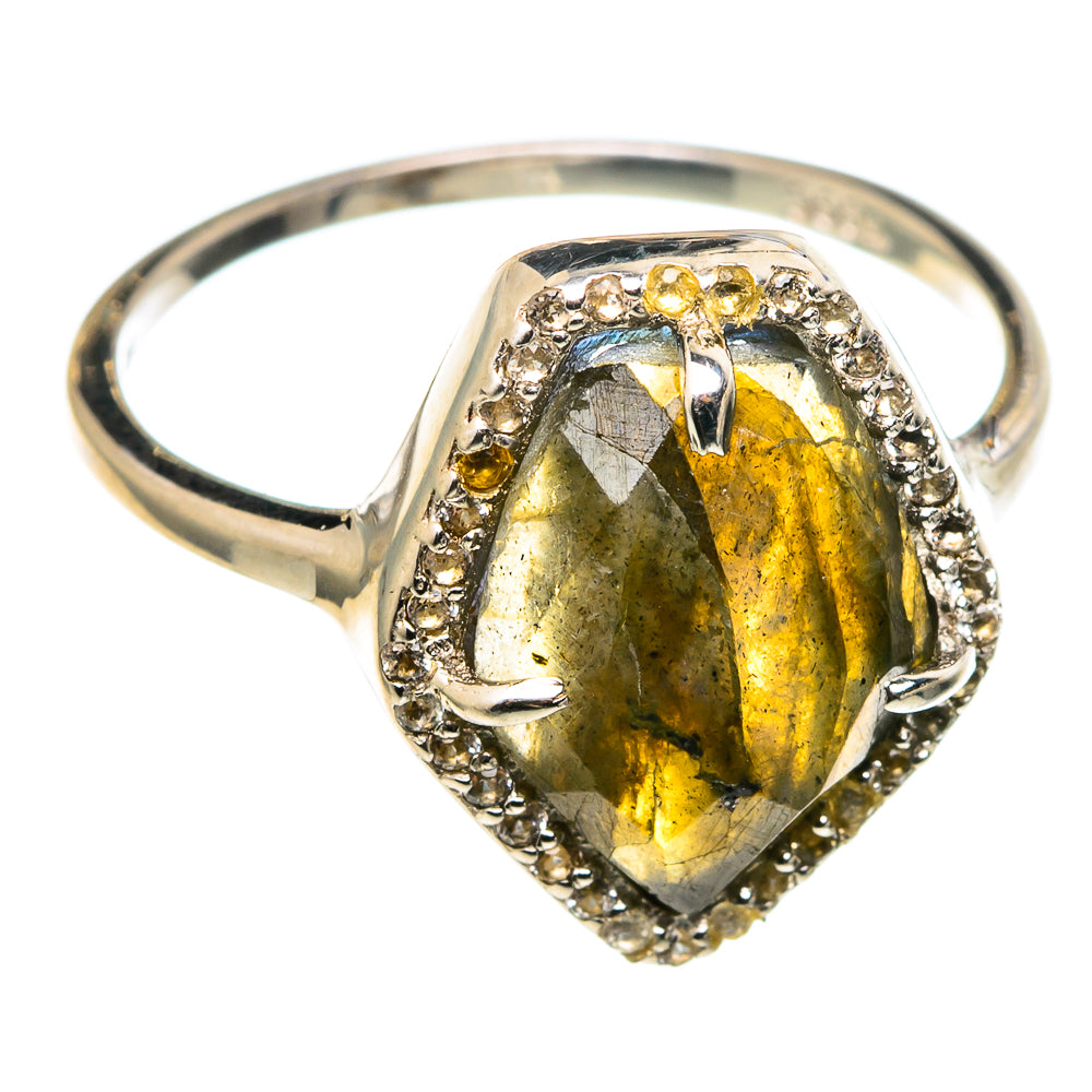 Labradorite Rings handcrafted by Ana Silver Co - RING96888