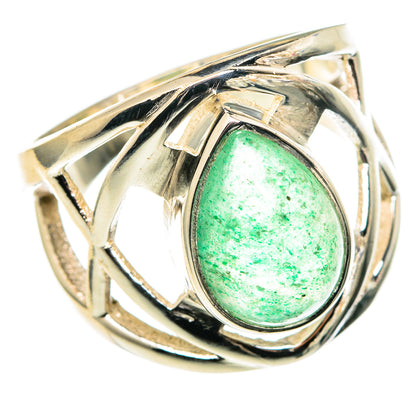 Green Aventurine Rings handcrafted by Ana Silver Co - RING96889