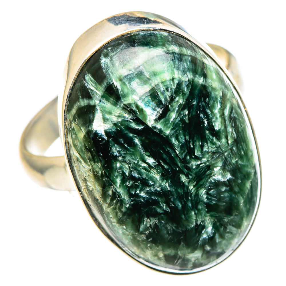 Seraphinite Rings handcrafted by Ana Silver Co - RING96929 - Photo 2
