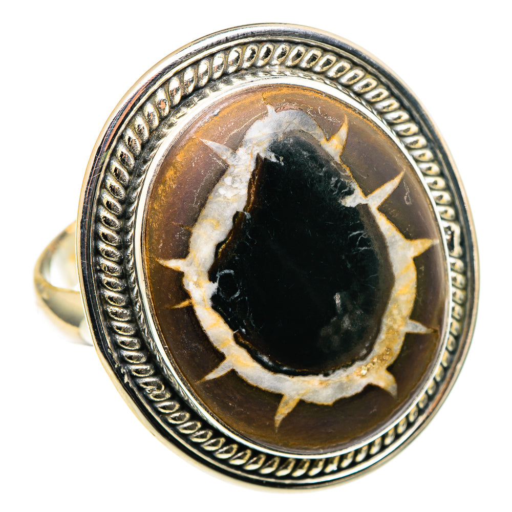 Septarian Geode Rings handcrafted by Ana Silver Co - RING96938