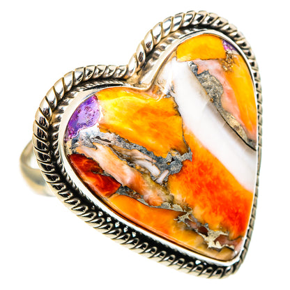 Spiny Oyster Turquoise Rings handcrafted by Ana Silver Co - RING96944