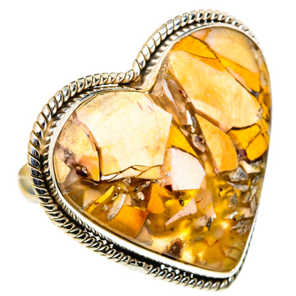 Brecciated Mookaite Rings handcrafted by Ana Silver Co - RING96945
