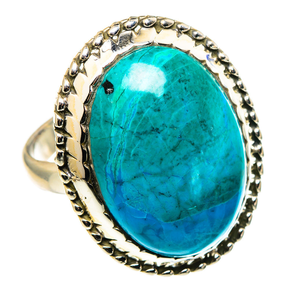 Chrysocolla Rings handcrafted by Ana Silver Co - RING96965