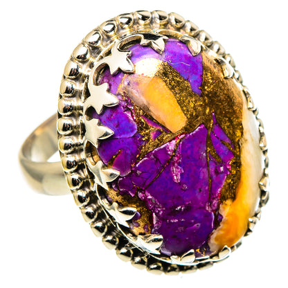Spiny Oyster Turquoise Rings handcrafted by Ana Silver Co - RING96988