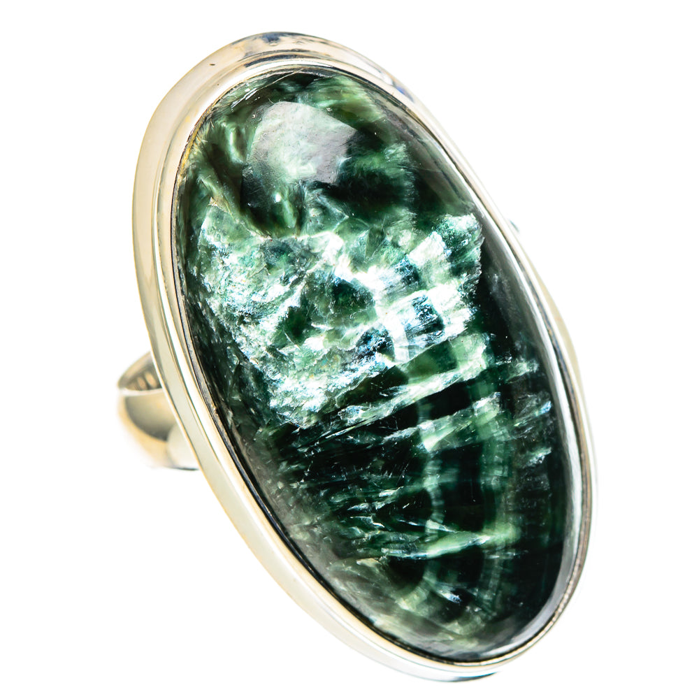 Seraphinite Rings handcrafted by Ana Silver Co - RING97001