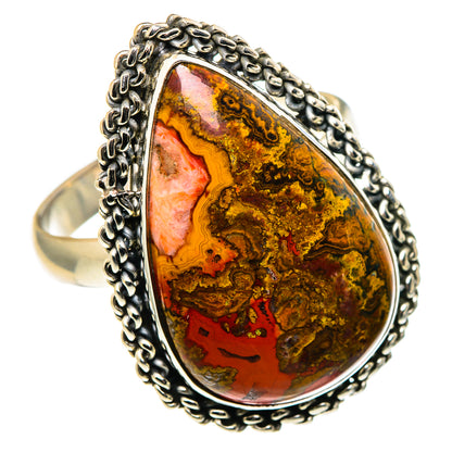 Moroccan Agate Rings handcrafted by Ana Silver Co - RING97007