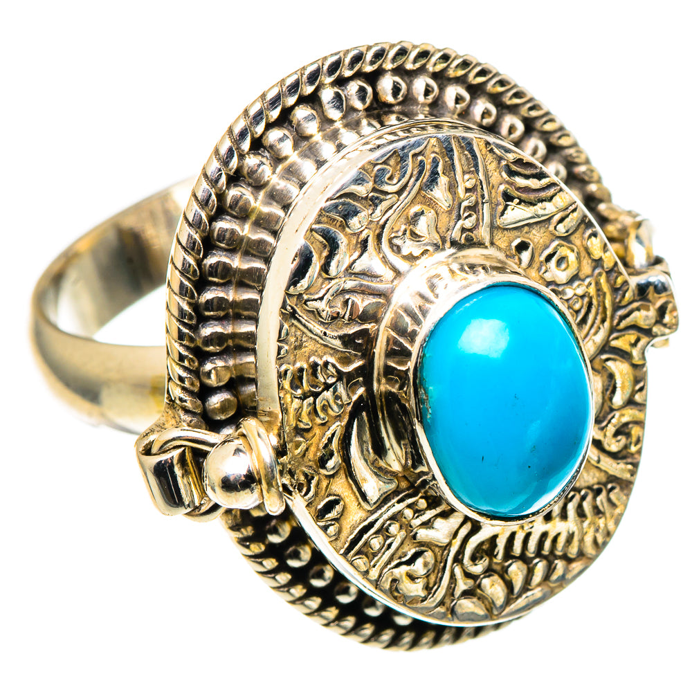 Tibetan Turquoise Rings handcrafted by Ana Silver Co - RING97019