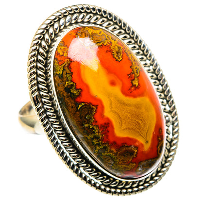 Moroccan Agate Rings handcrafted by Ana Silver Co - RING97028