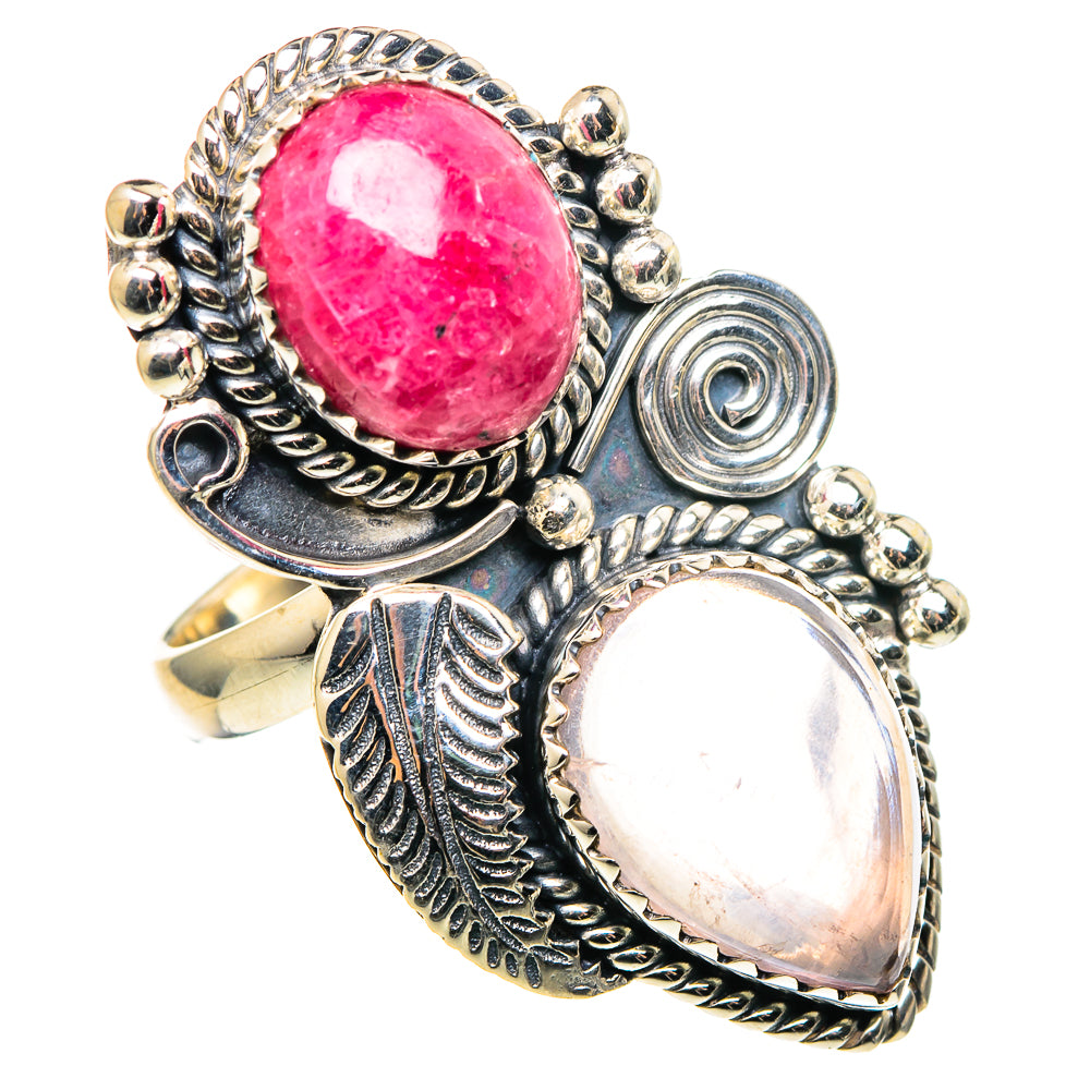 Rose Quartz Rings handcrafted by Ana Silver Co - RING97033