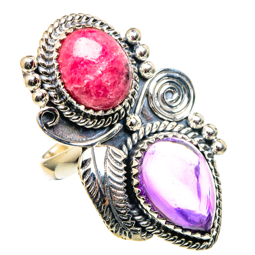 Rhodochrosite Rings handcrafted by Ana Silver Co - RING97039