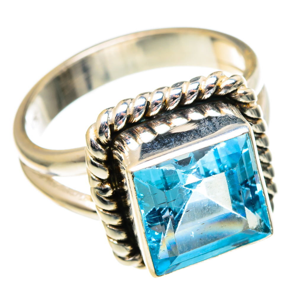 Blue Topaz Rings handcrafted by Ana Silver Co - RING97160