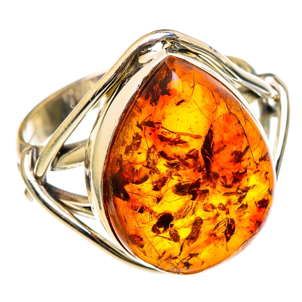 Baltic Amber Rings handcrafted by Ana Silver Co - RING97168