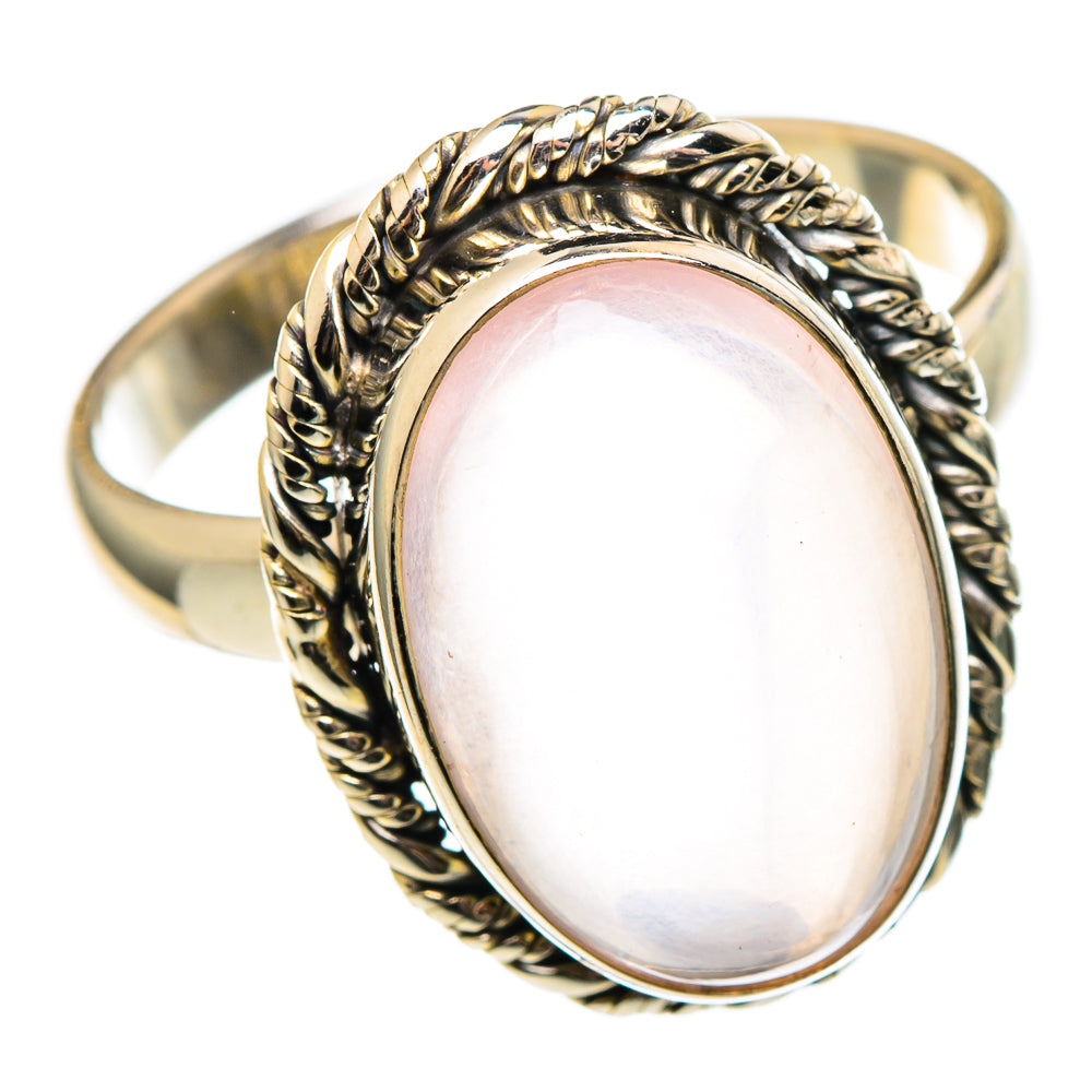 Rose Quartz Rings handcrafted by Ana Silver Co - RING97170