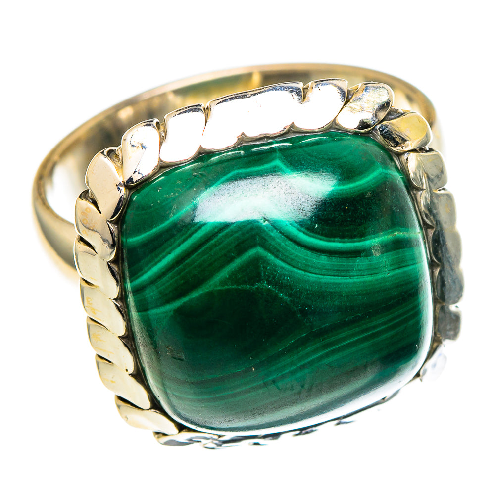 Malachite Rings handcrafted by Ana Silver Co - RING97193
